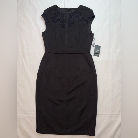 Adrianna Papell Dresses & Skirts - Adrianna Papell NWT Size 6 Black Cap Sleeve Business Office Mini Dress